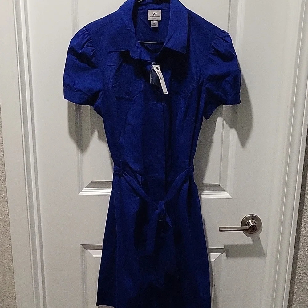 Worthington Royal Blue Short Sleeve Dress - Picture 5 of 5